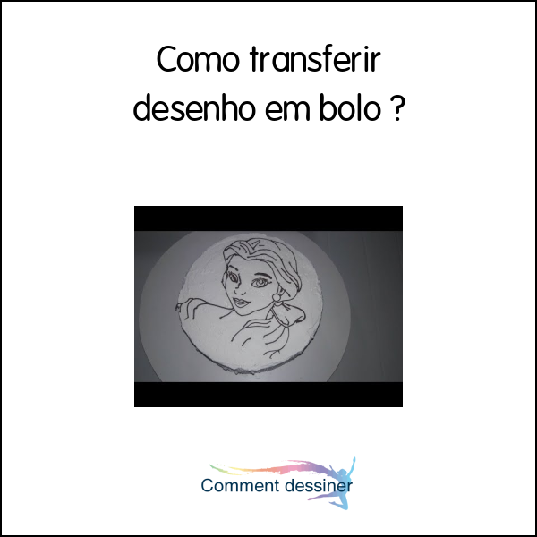 Como transferir desenho em bolo